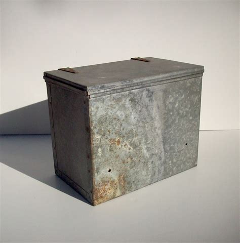 galvanized box steel|galvanized boxes with hinged lids.